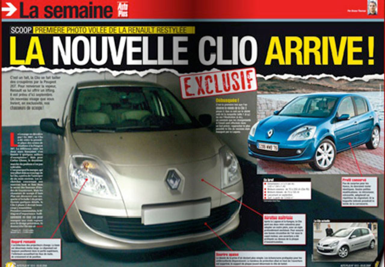 Renault Clio redan redo för facelift