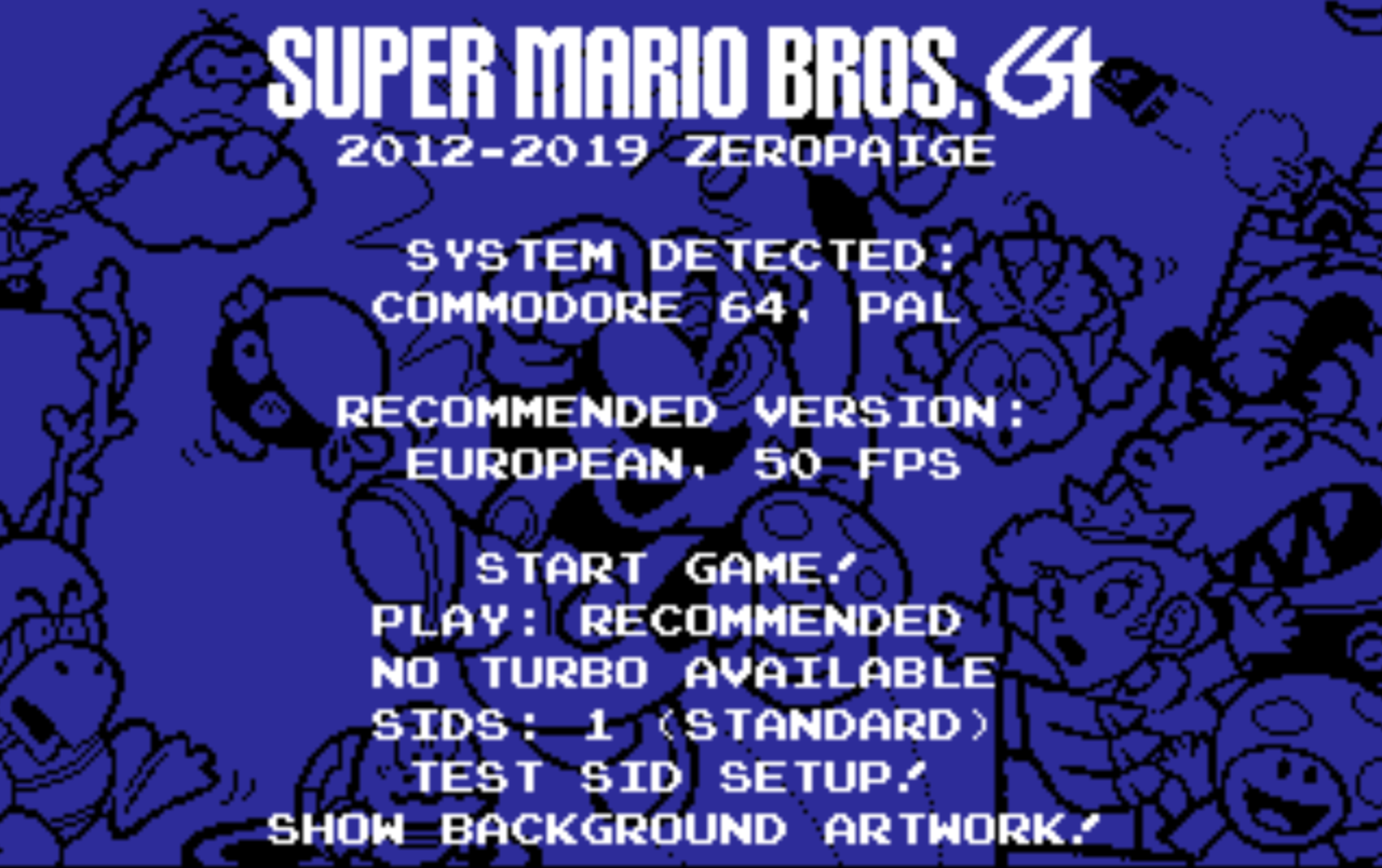 Super Mario Bros. portat till Commodore 64