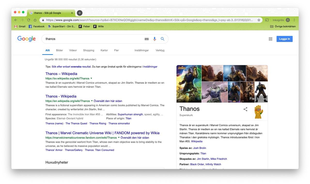 Google kör påskägg med Avengers: Endgame