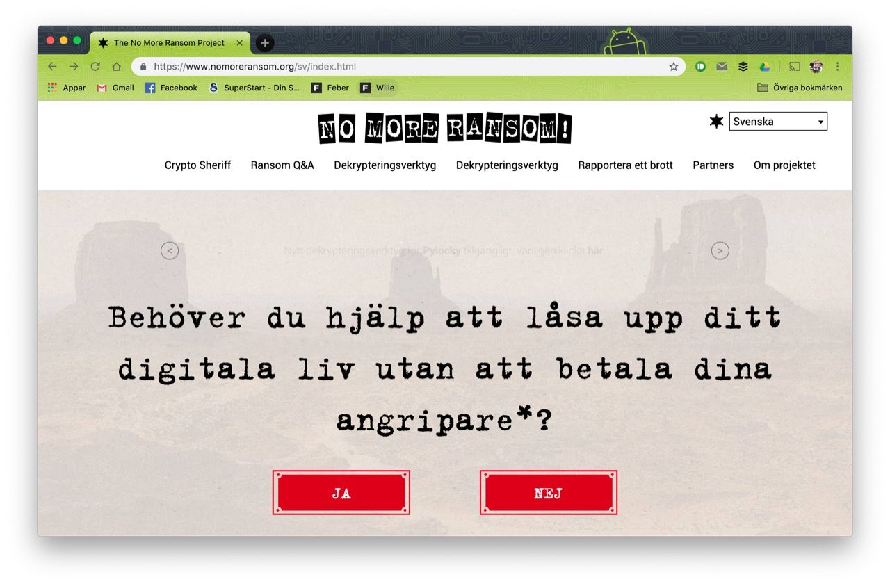 Europol släpper tjänst för de som drabbats av ransomware