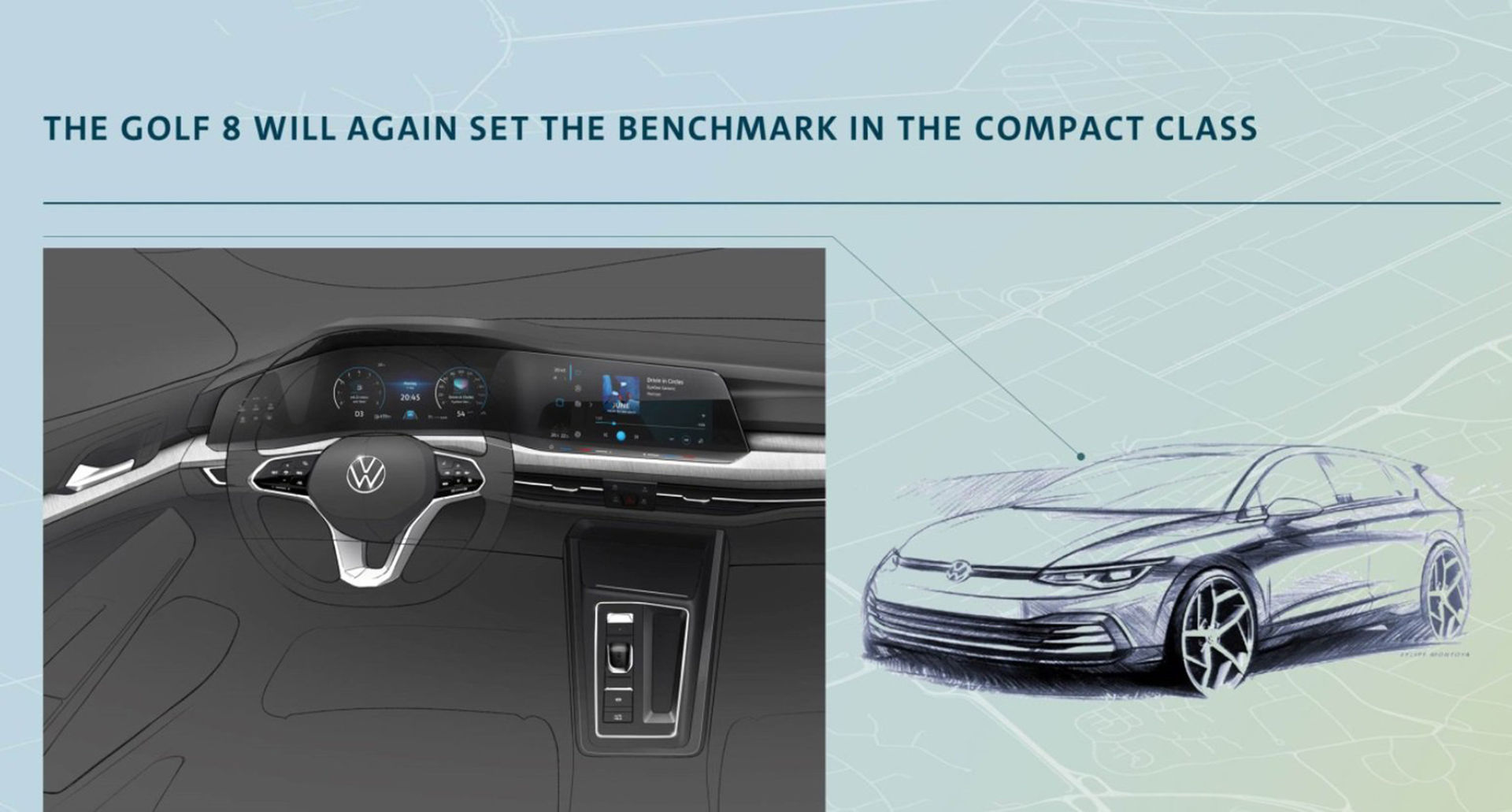Liten titt på nya Volkswagen Golfs insida