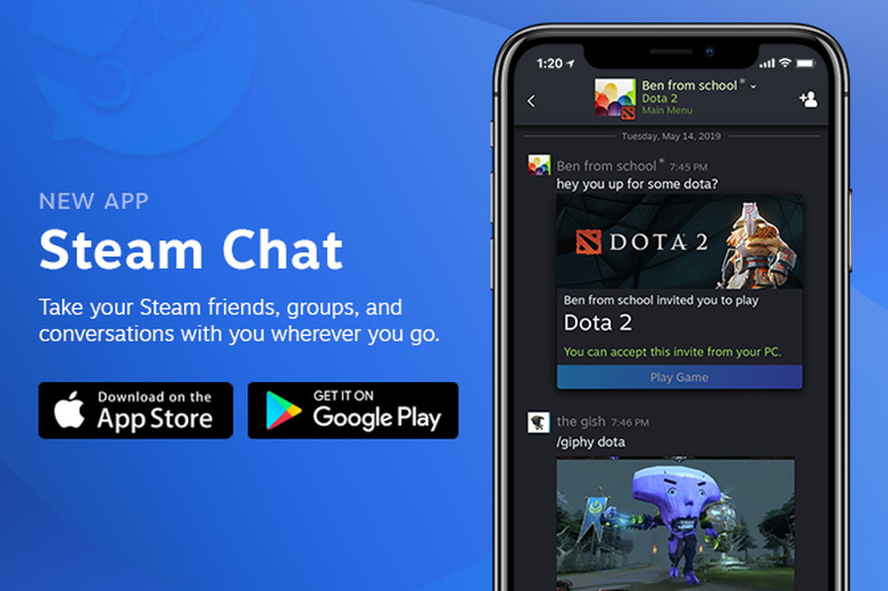 Valve släpper Steam Chat till iOS och Android