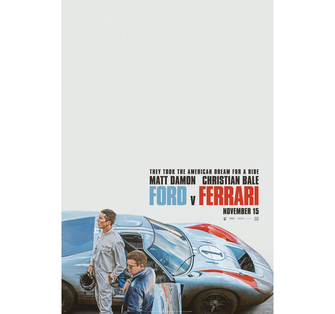 Filmaffischen till Ford v Ferrari