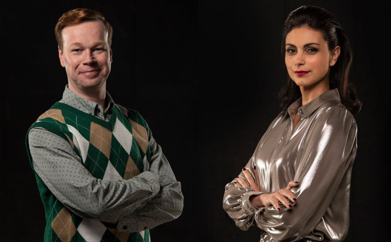 Johan Glans och Morena Baccarin ska gör scifi-serie