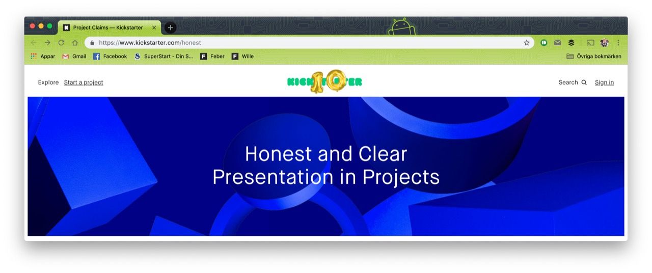 Kickstarter vill inte att man kallar sina grejer för 