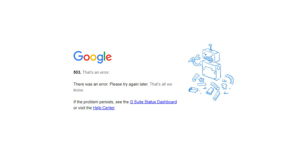 Google Calendar för webbläsaren verkar vara nere