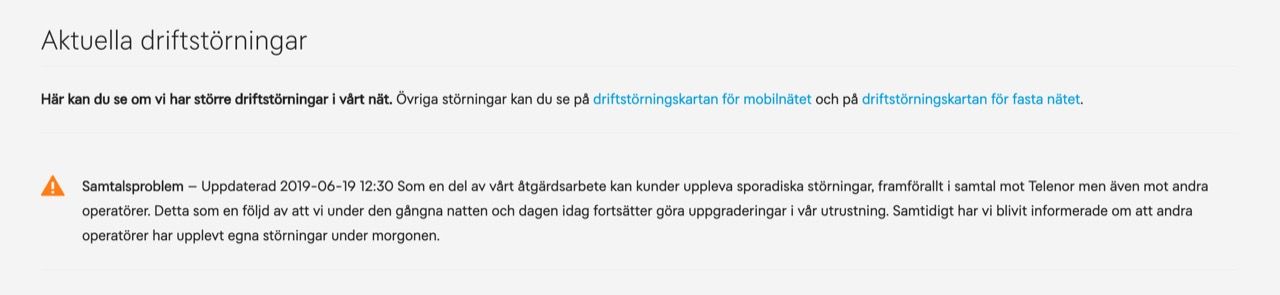 Tele2 går in på sin tredje dag med störningar