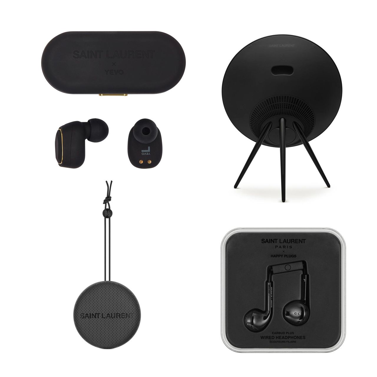Saint Laurent + B&O, Happy Plugs och Yevo