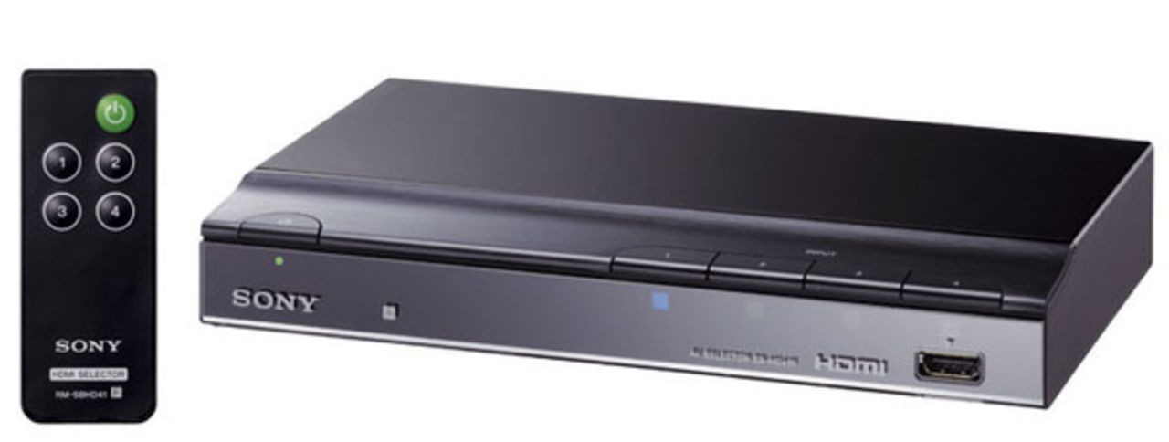 HDMI-switch med fjärrkontroll från Sony