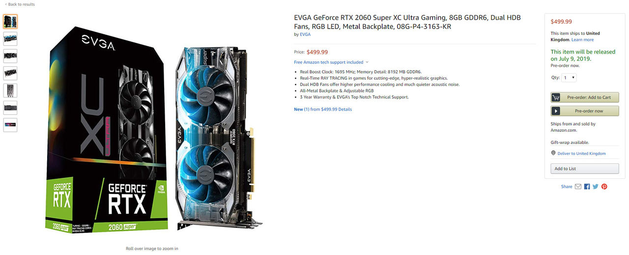 Nvidias RTX Super-kort läcker