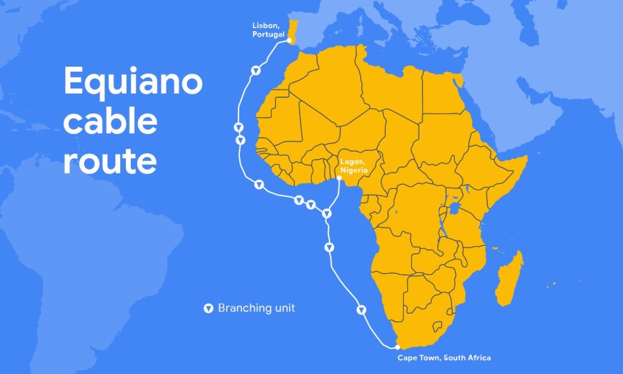 Google lägger en kabel mellan Europa och Afrika