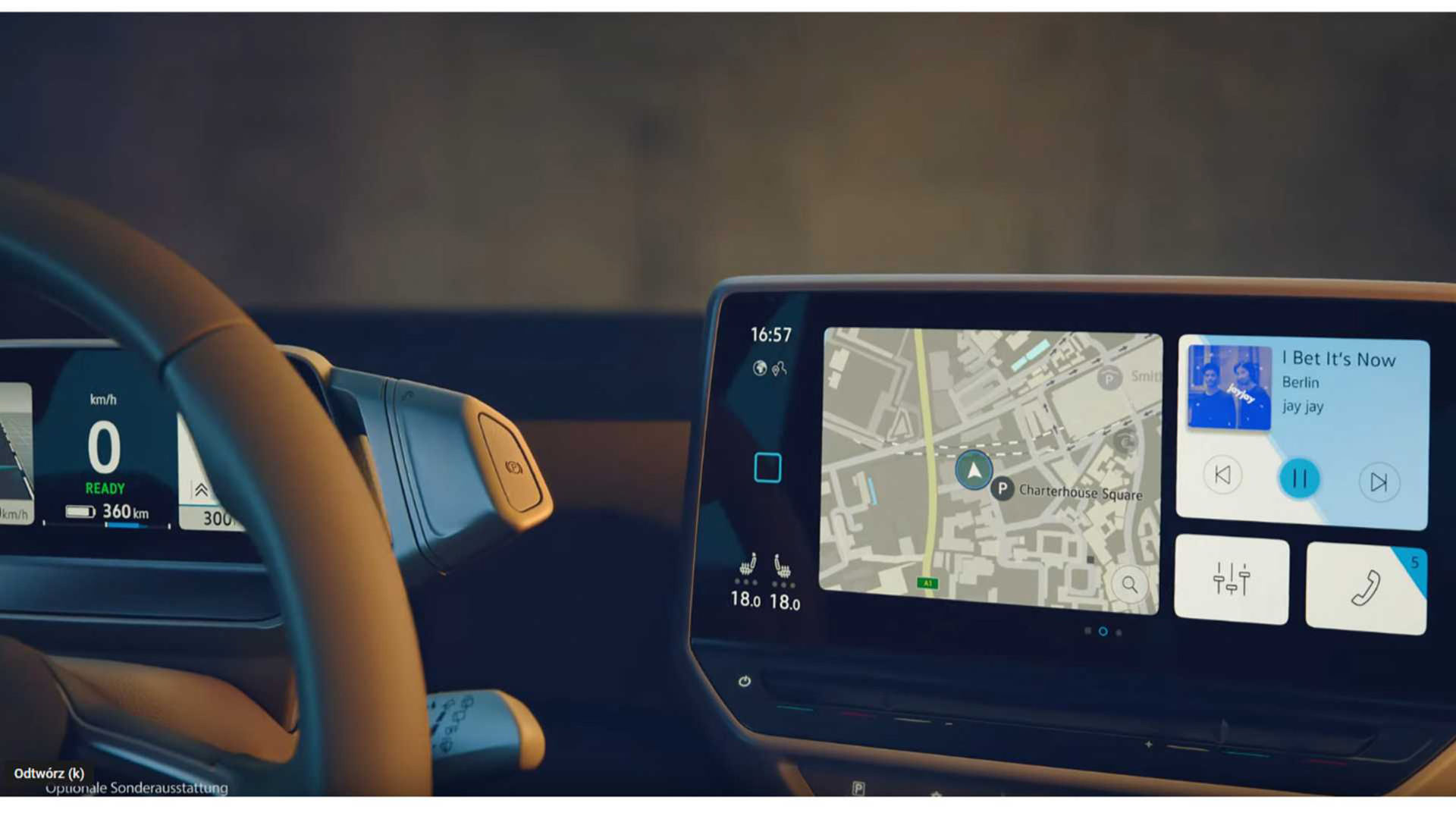 Instrumenteringen i Volkswagen ID.3 läcker ut