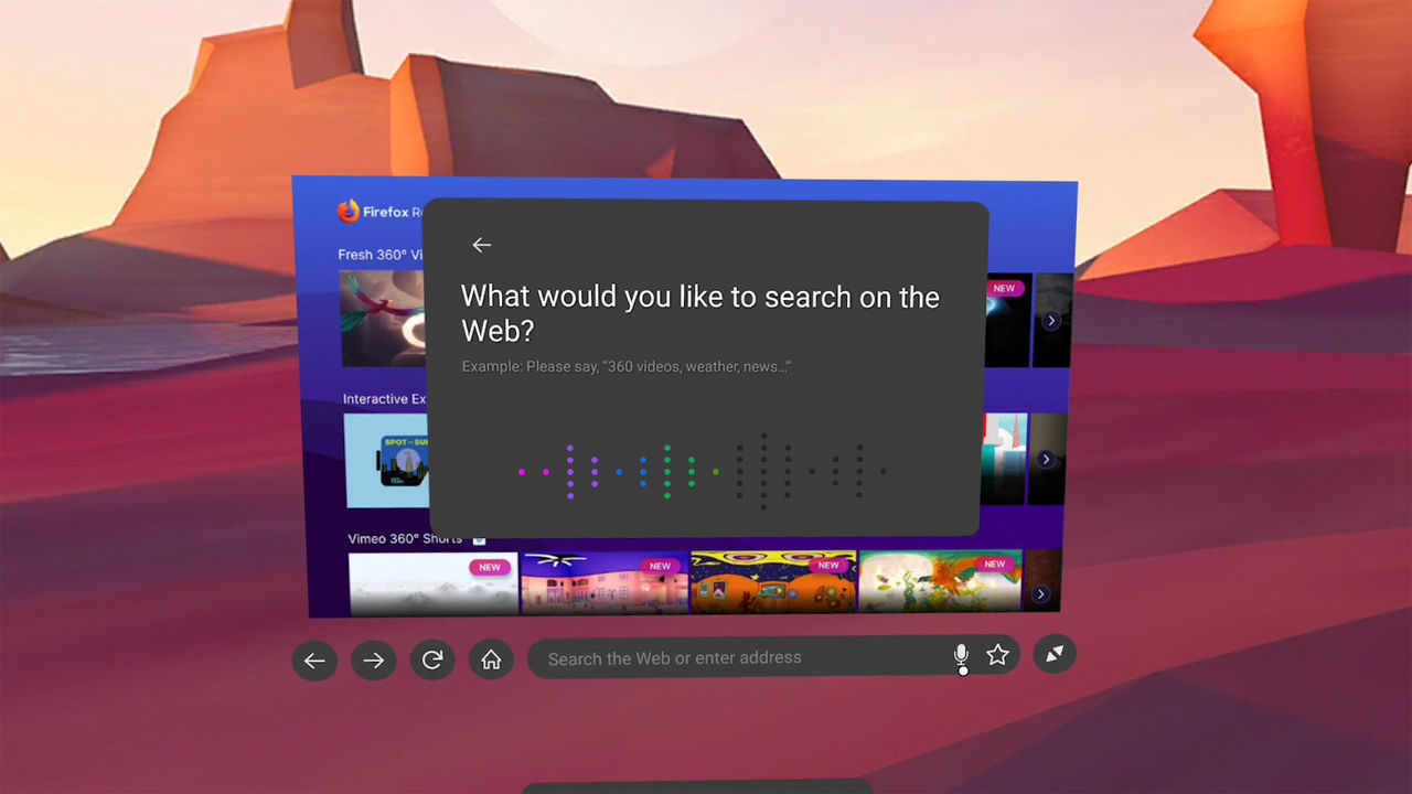 Firefox Reality släppt till Oculus Quest