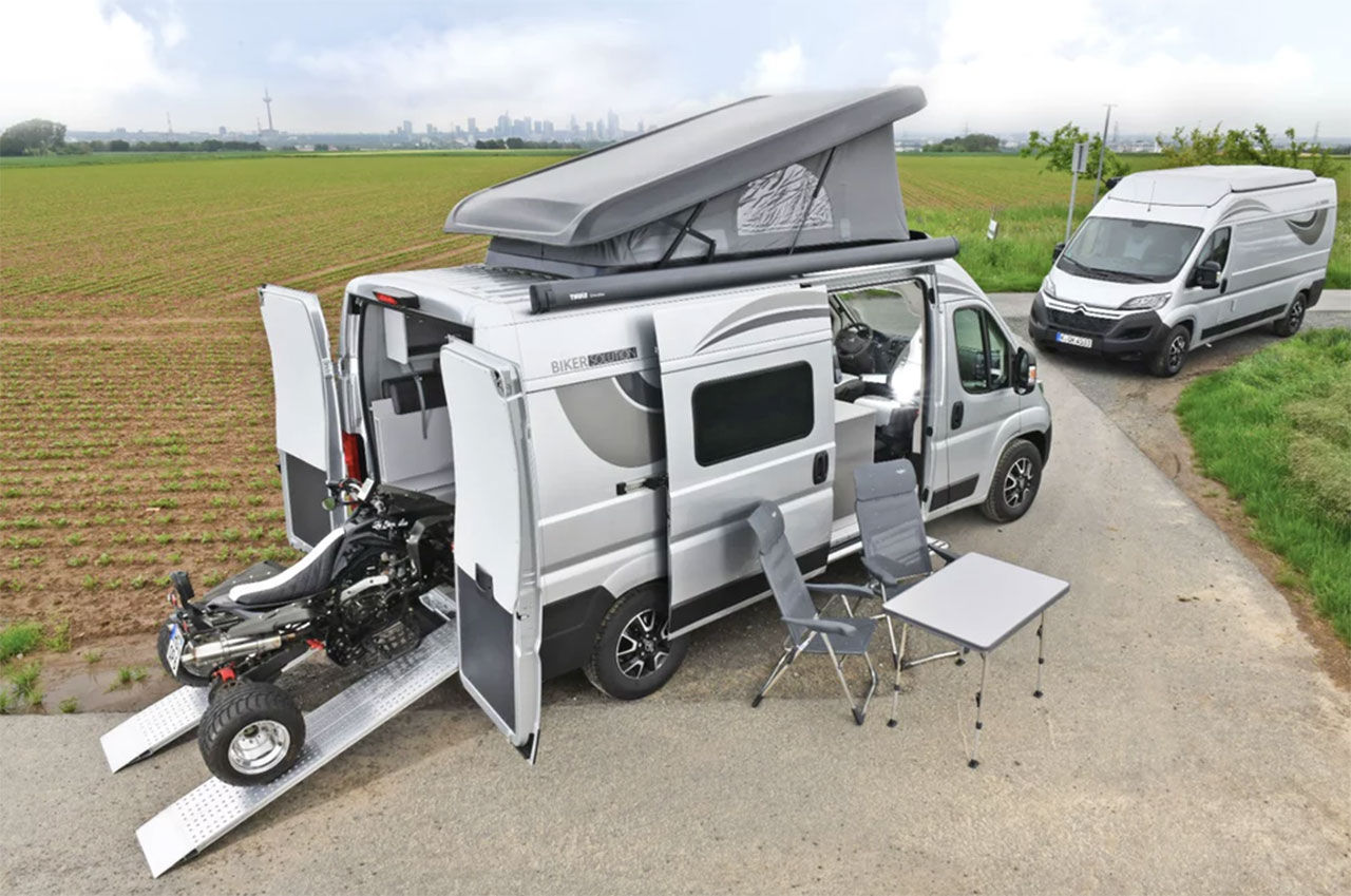 Citroëns senaste campingbil har plats för fyrhjuling