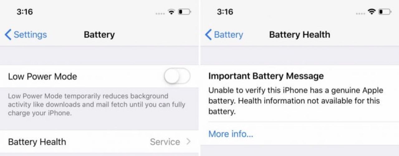 Apple förklarar ny batterivarning