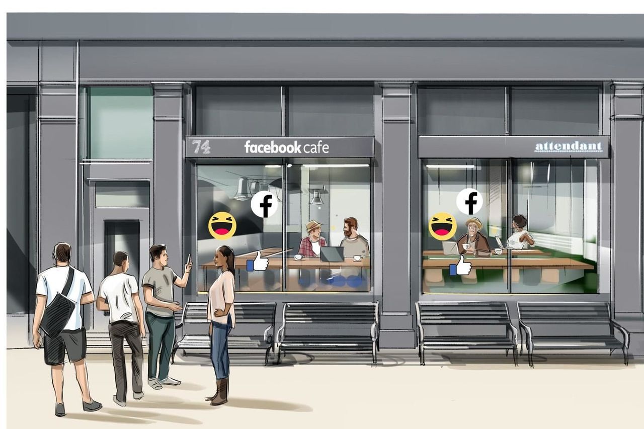 Facebook ska öppna popup-caféer i Storbritannien