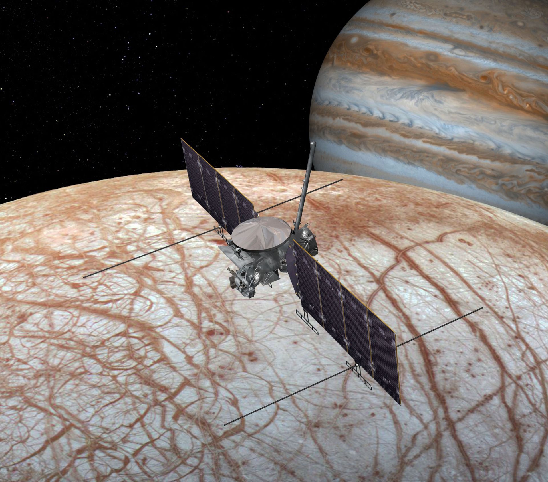 NASA ska åka till Jupiters måne Europa