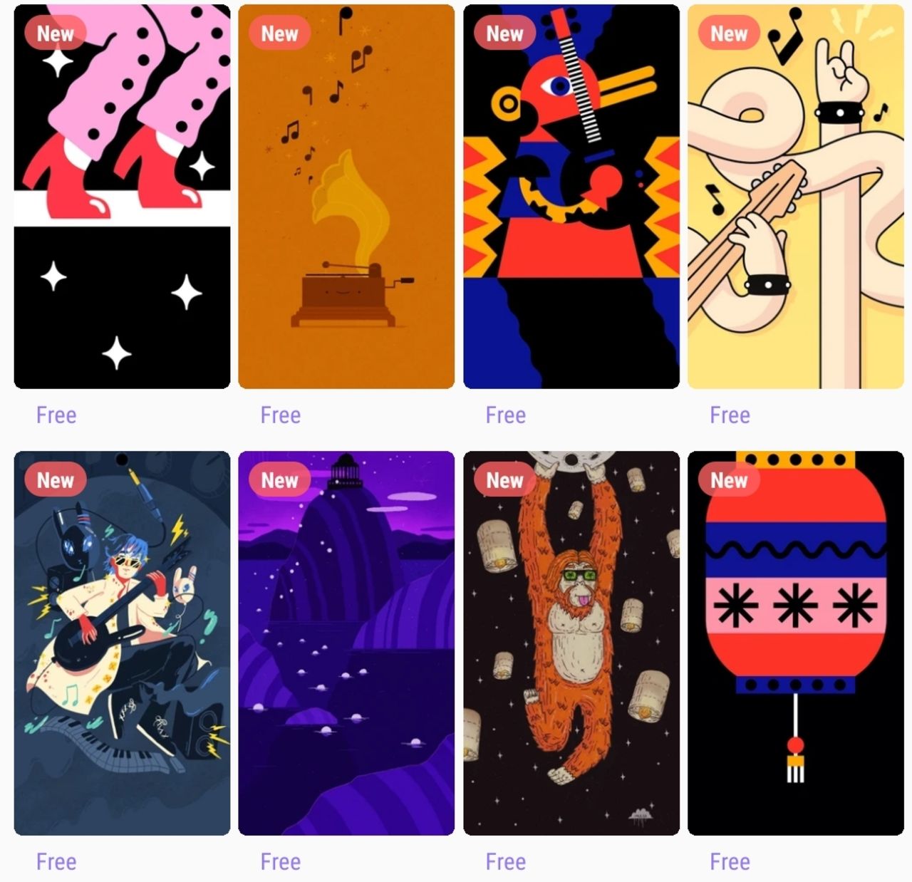 Samsung släpper bakgrundsbilder som gömmer hålet i Note 10