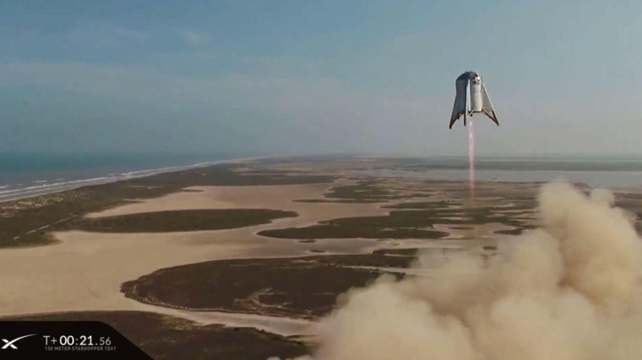 Lyckat test med SpaceX Starhopper