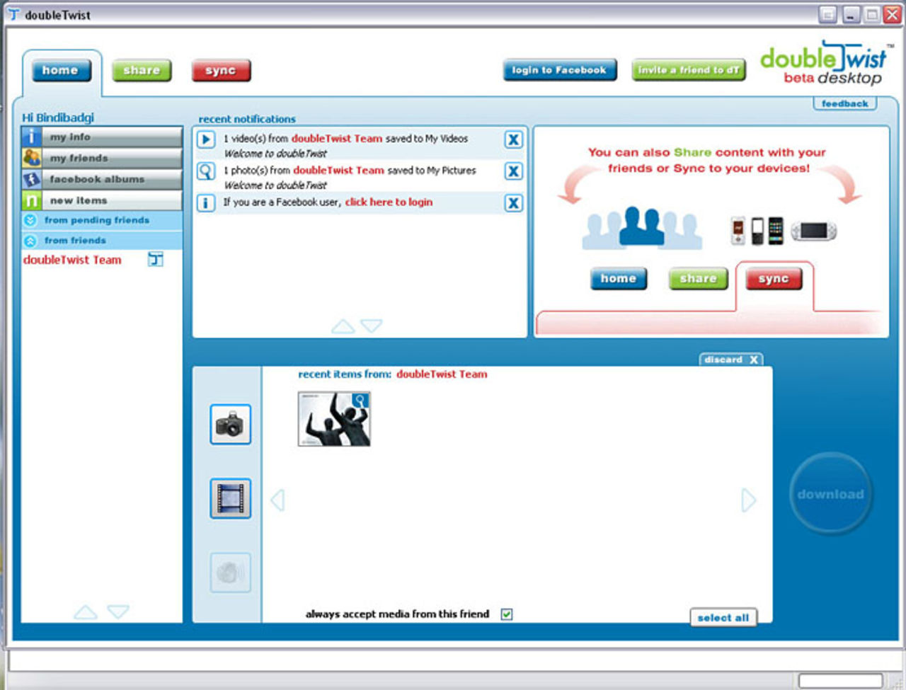 DoubleTwist lanserat