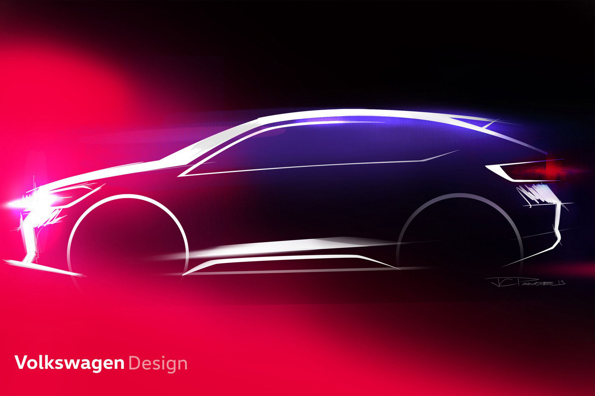 Teaser för Volkswagens nya modell Urban Coupé