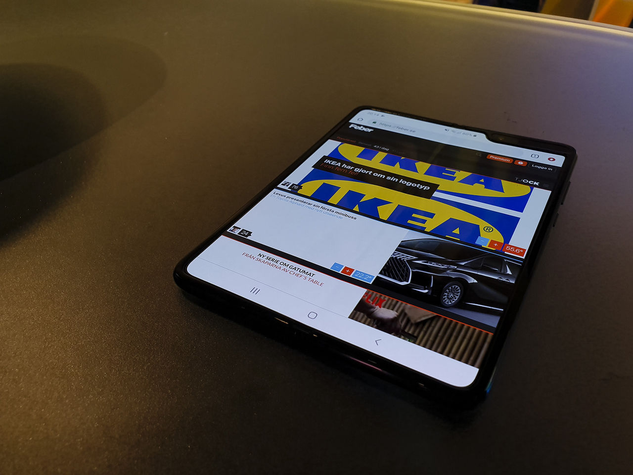 Livstecken från Samsung Galaxy Fold