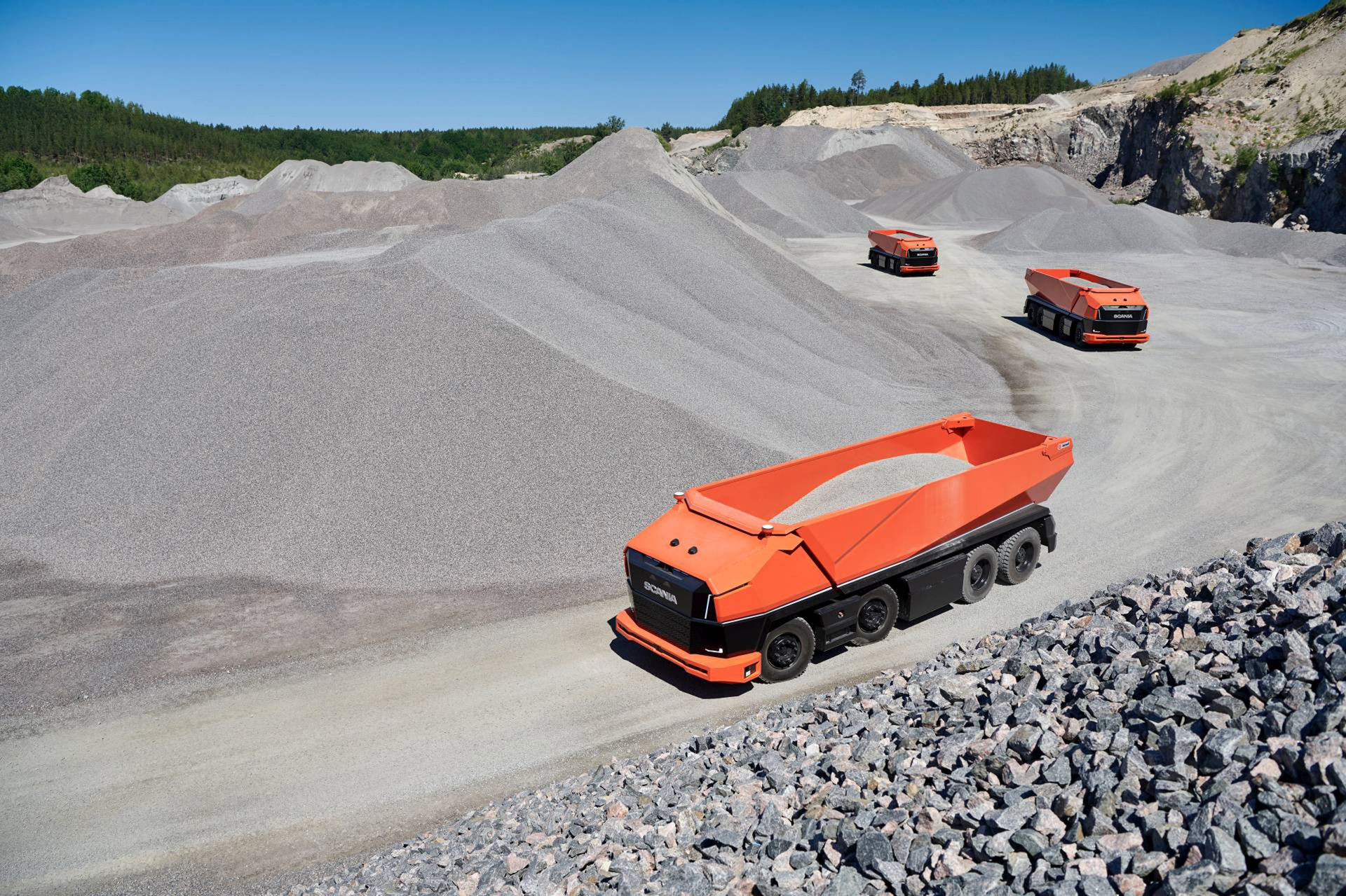 Scania visar självkörande lastbil utan hytt