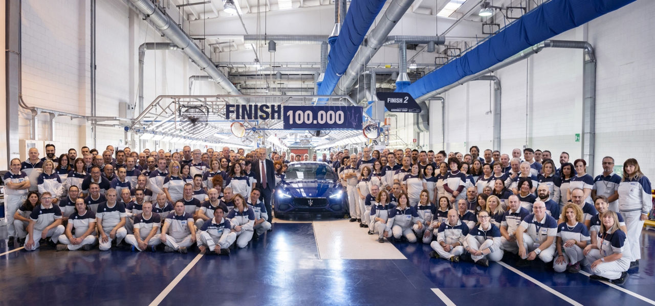 Maserati har nu tillverkat 100.000 exemplar av nya Ghibli