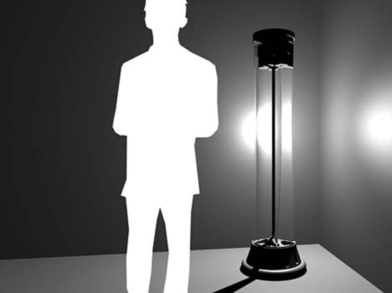 En lampa som drivs av tyngdkraft