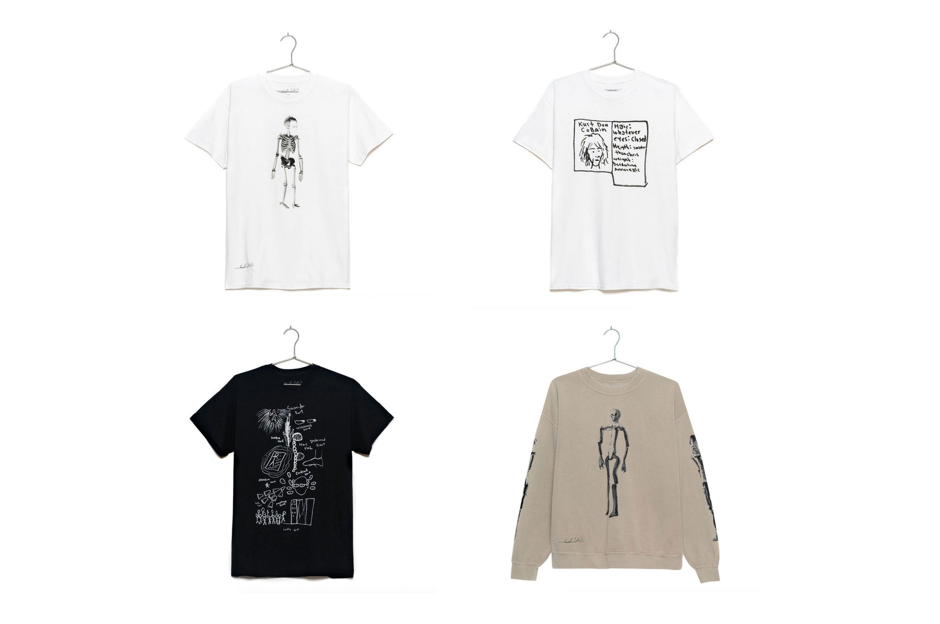 Kurt Cobains konst nu på t-shirts