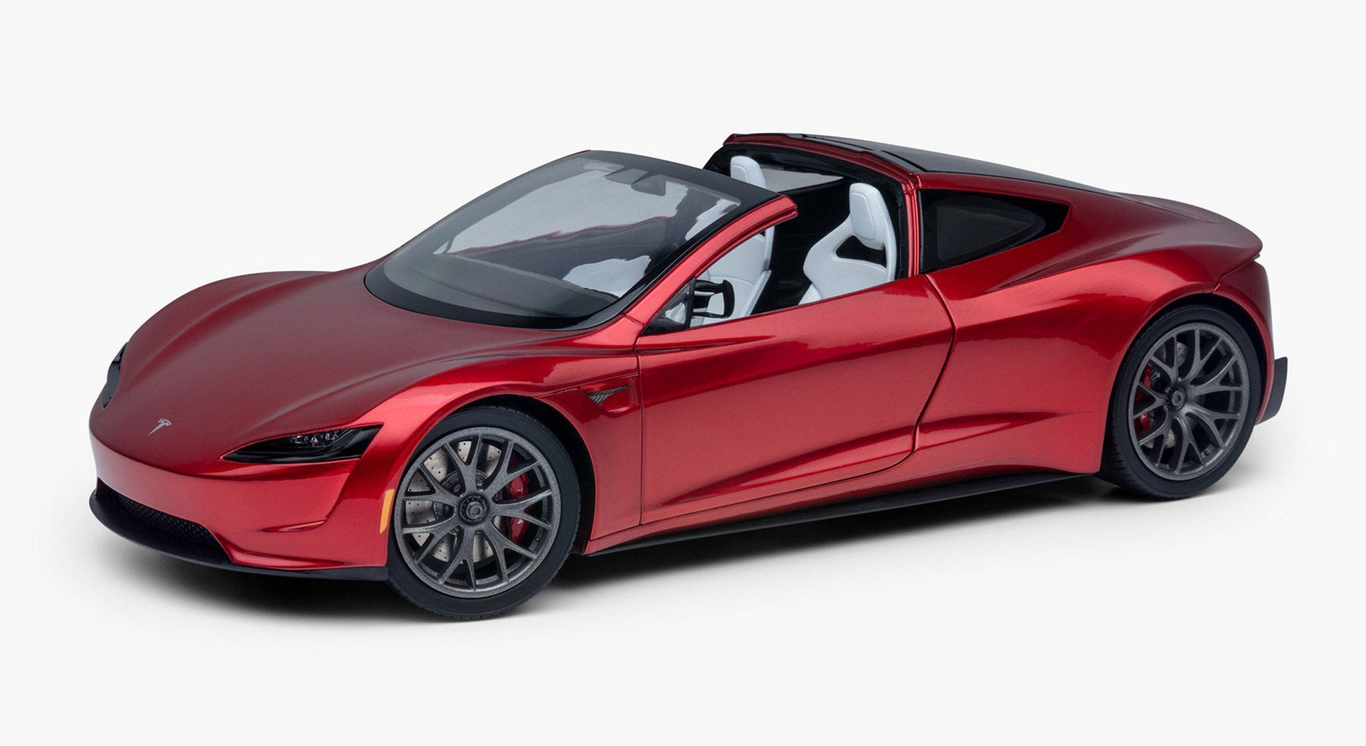 Nya Tesla Roadster som modellbil