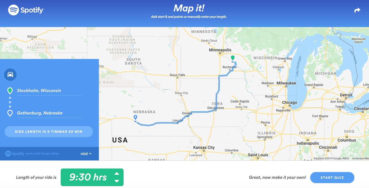 Spotify fixar musiken till din road trip