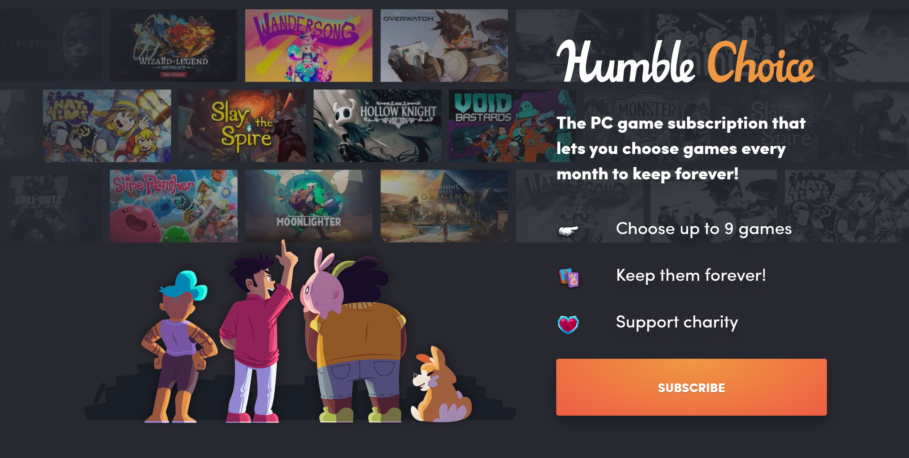 Humble Bundle lanserar Humble Choice. Skrotar Humble Monthly. Feber