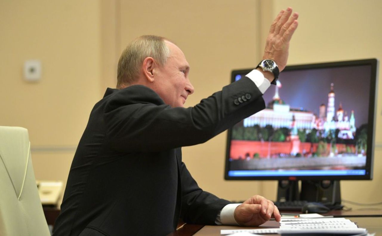 Vladimir Putin verkar gilla sin Windows  XP-dator