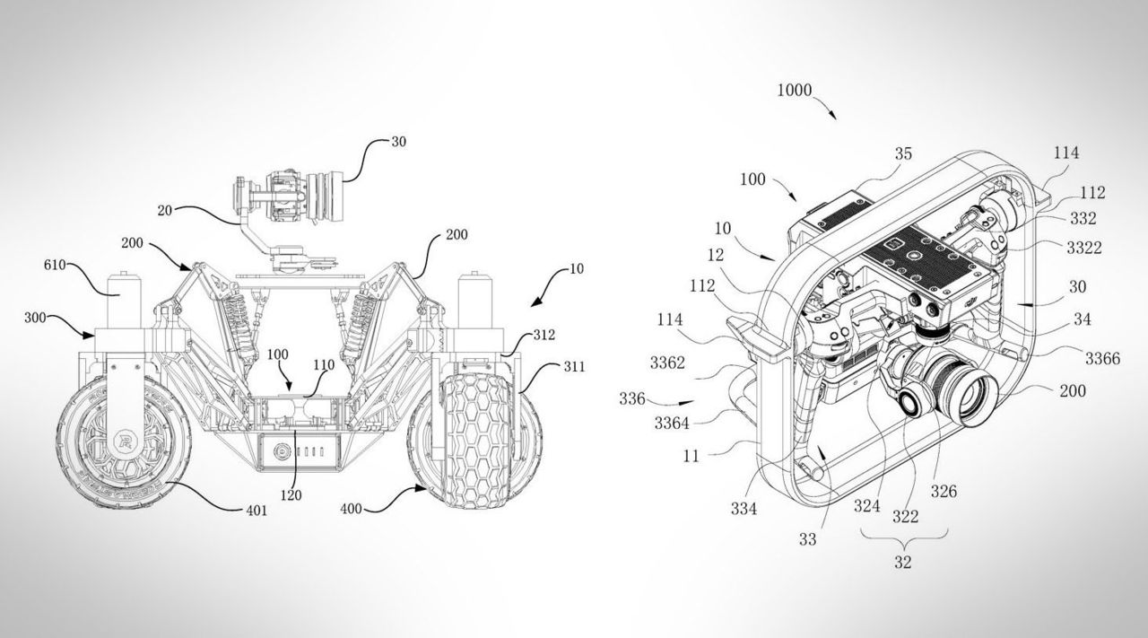 DJI tar patent på kamerabil