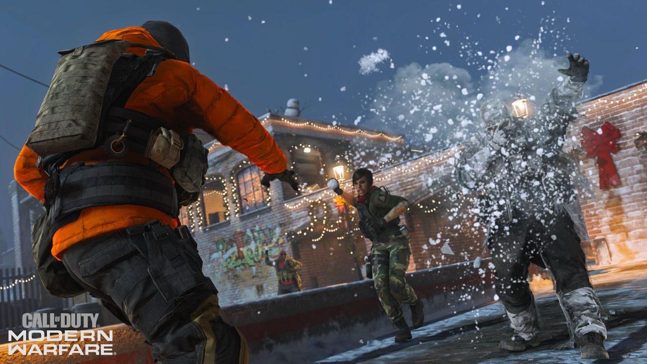 Fira jul i Call of Duty: Modern Warfare med snöbollskrig