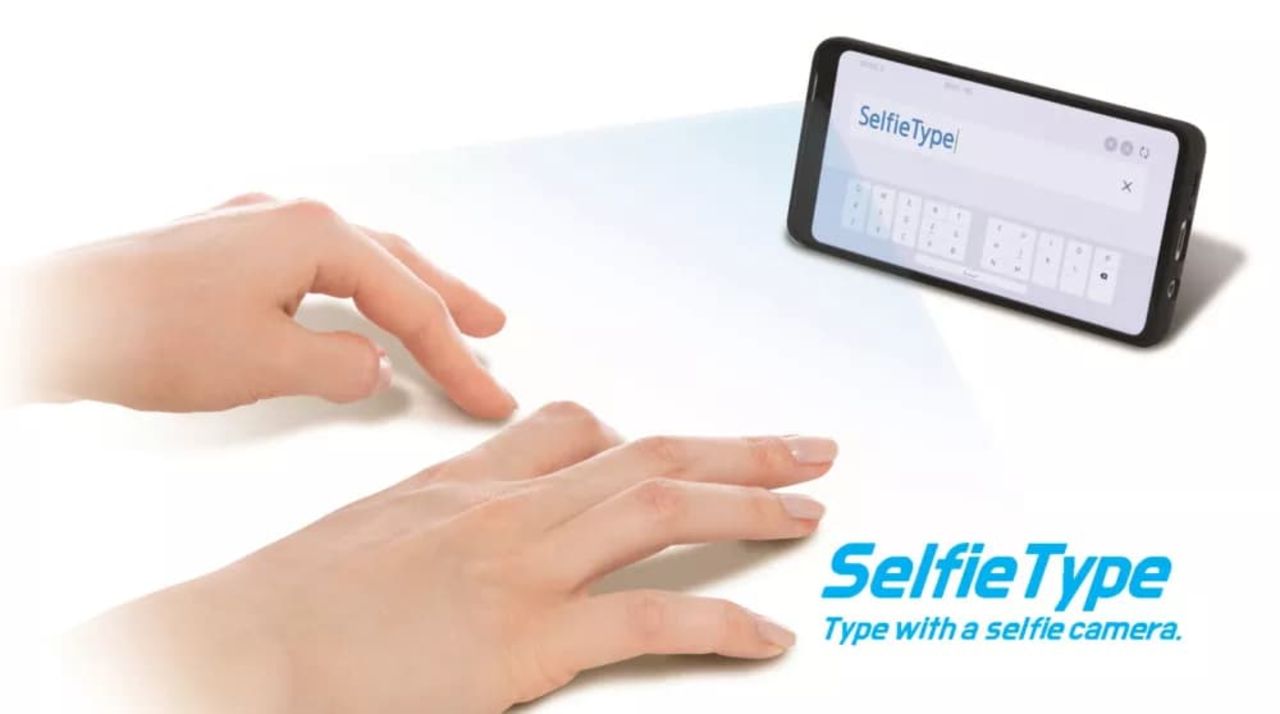 Samsung visar upp tangentbordet SelfieType