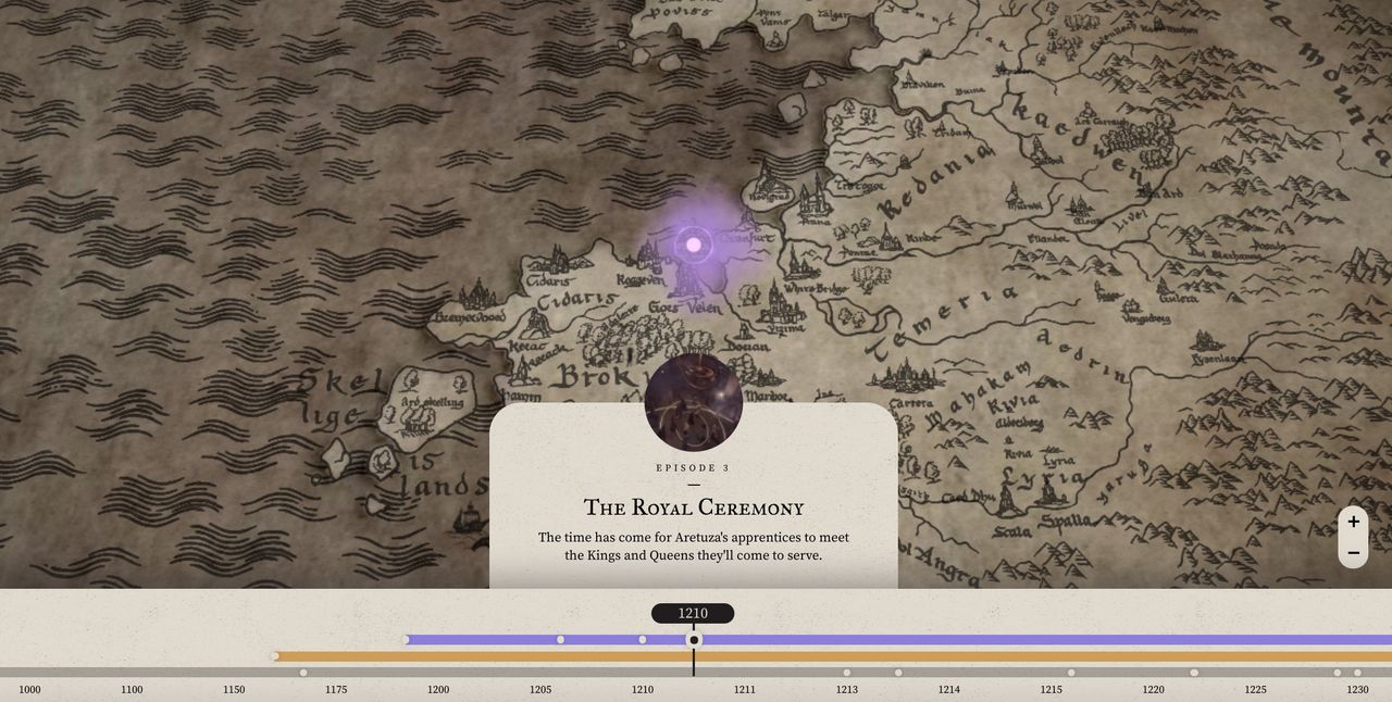 Följ The Witcher-tidslinjen med interaktiv karta