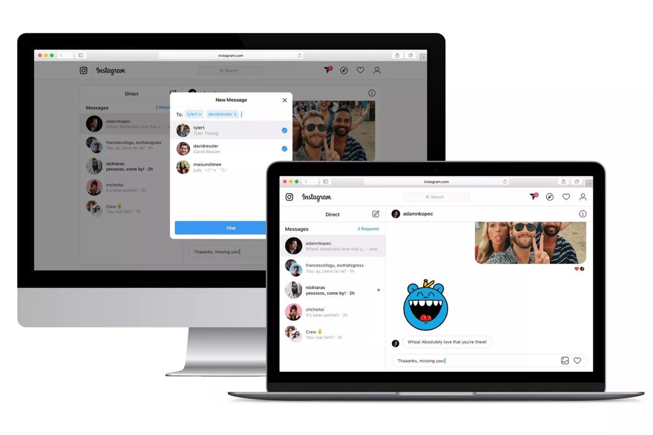 Instagram börjar låta oss skicka DM via webbläsaren