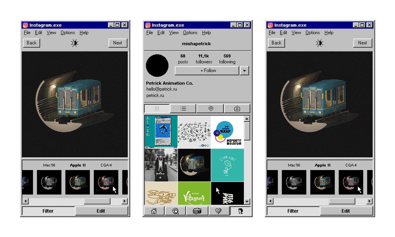 Så här kunde Instagram sett ut på Windows 95