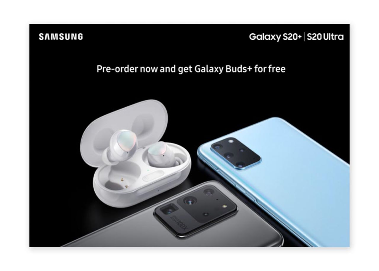 Samsung verkar släppa Galaxy Buds+ tillsammans med S20