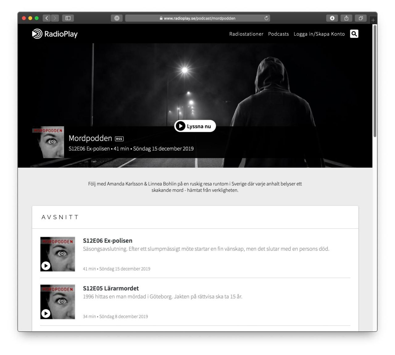 Mordpodden dömdes för upphovsrättsbrott