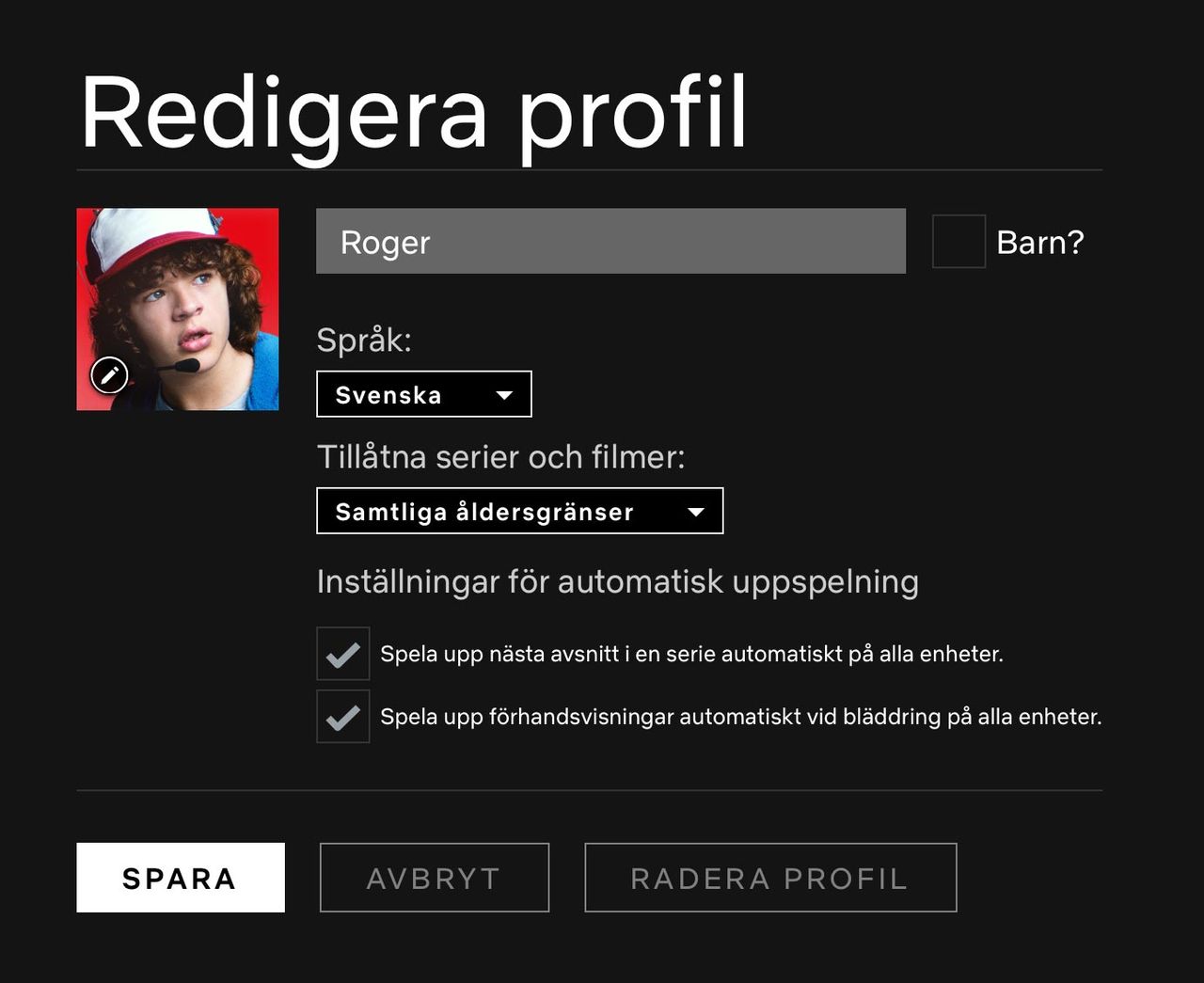 Stäng av autoplay av förhandsvisningar på Netflix