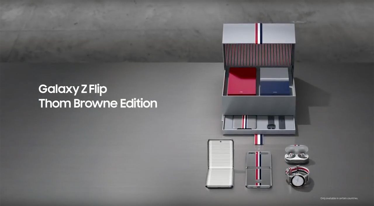Samsung Galaxy Z Flip i samarbete med Thom Browne