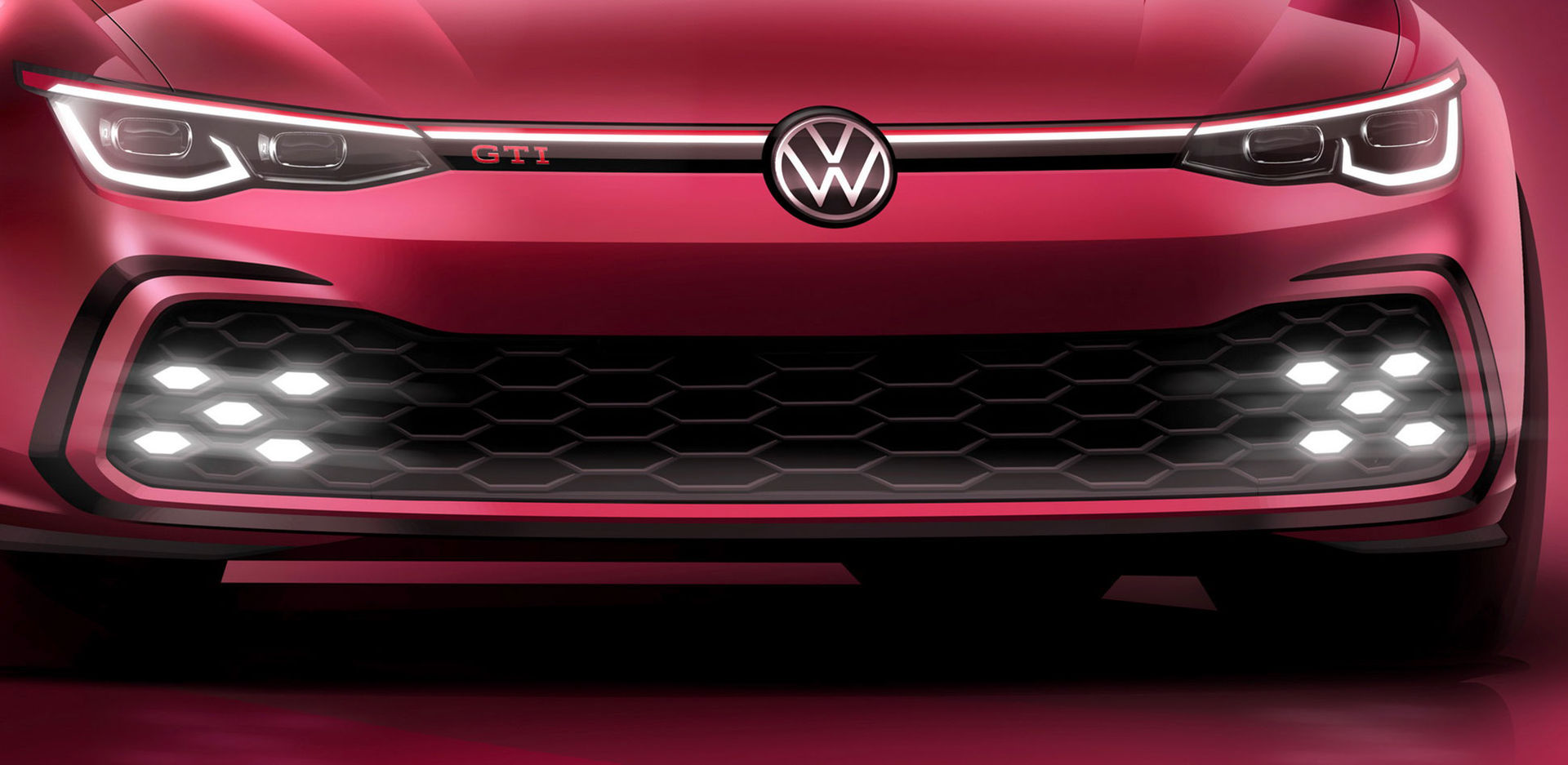 Volkswagen visar teaserbild på Golf GTI