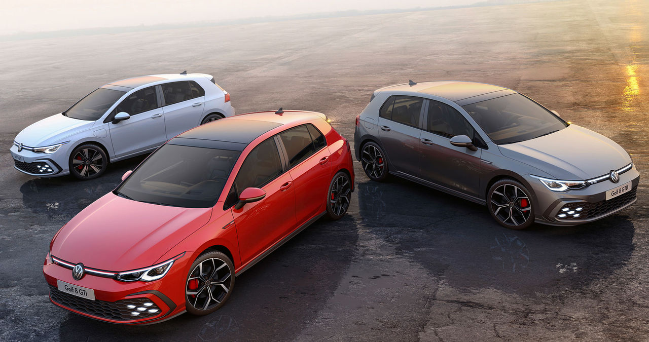 Volkswagen rullar ut nya Golf GTI, GTE och GTD