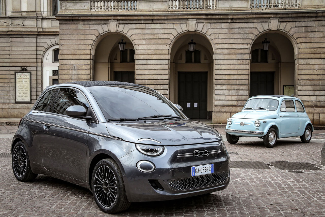 Eldrivna Fiat 500e tar sig 32 mil på en laddning