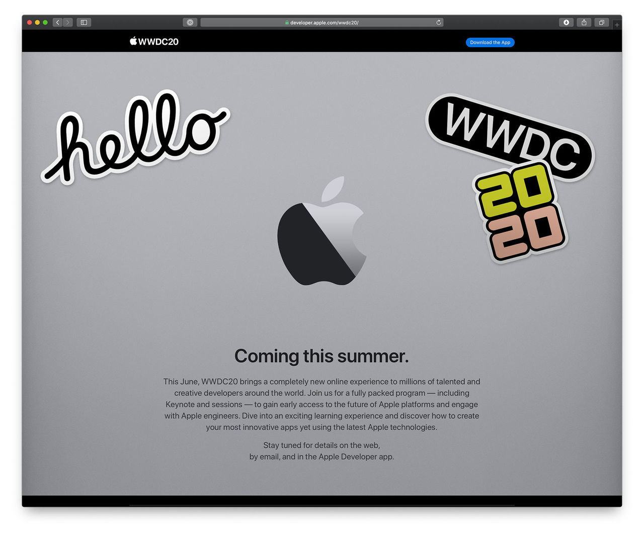 Apple ställer inte in sin utvecklarkonferens