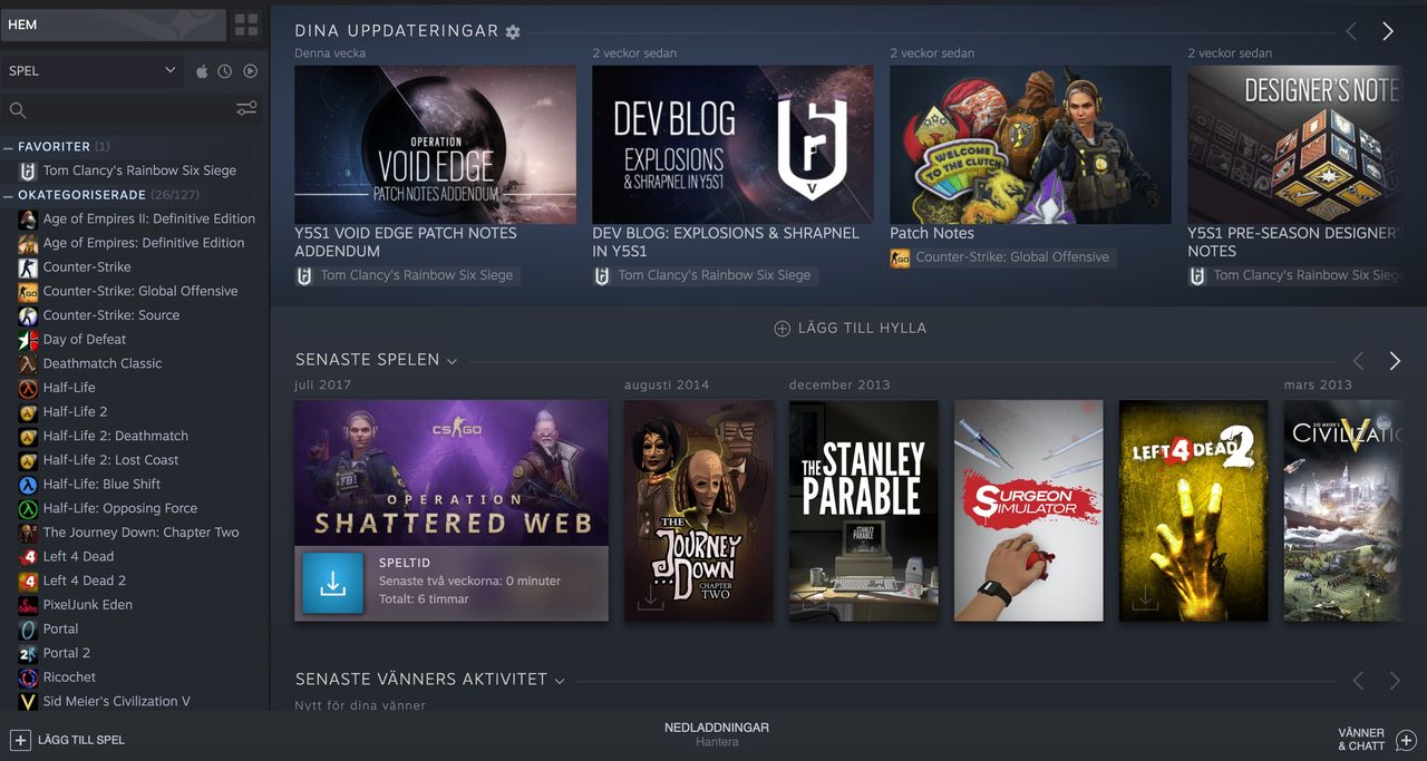 Nästan 20 miljoner samtidiga användare på Steam