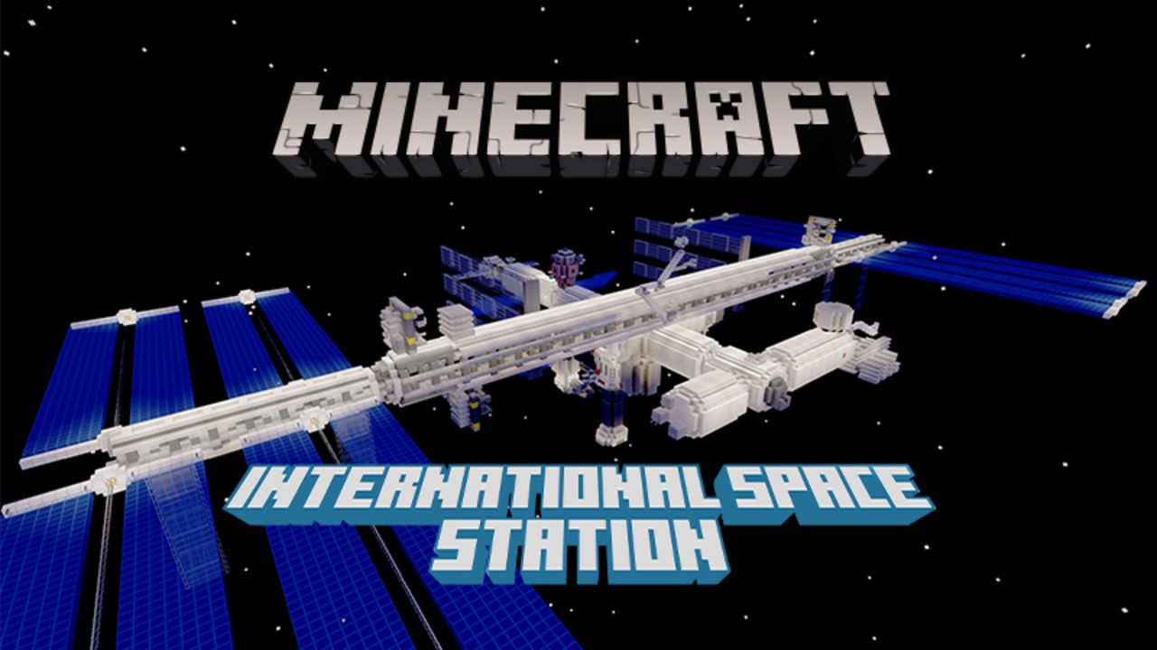 Kolla in den internationella rymdstationen ISS i Minecraft